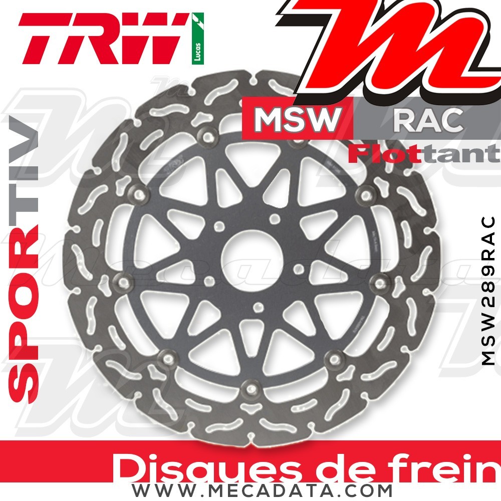 Disque de frein ~ TRW Lucas MSW 289 RAC 
