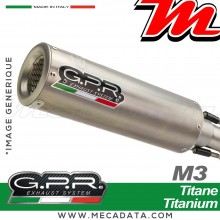 Silencieux Racing universel sans tube de liaison ~ GPR M3 Titanium Natural 