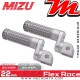 Repose-pieds ajustables passager Mizu Flex-Race Value:22 mm | Argent | Argent