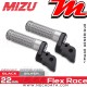 Repose-pieds ajustables passager Mizu Flex-Race Value:22 mm | Noir | Argent