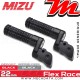 Repose-pieds ajustables passager Mizu Flex-Race Value:22 mm | Noir | Noir