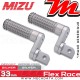 Repose-pieds ajustables passager Mizu Flex-Race Value:33 mm | Argent | Argent