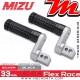 Repose-pieds ajustables conducteur Mizu Flex-Race Value:33 mm | Argent | Noir