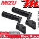 Repose-pieds ajustables passager Mizu Flex-Race Value:33 mm | Noir | Noir