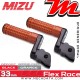 Repose-pieds ajustables passager Mizu Flex-Race Value:33 mm | Noir | Orange