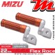 Repose-pieds ajustables passager Mizu Flex-Race Value:22 mm | Argent | Orange