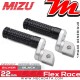 Repose-pieds ajustables conducteur Mizu Flex-Race Value:22 mm | Argent | Noir