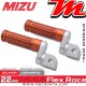 Repose-pieds ajustables conducteur Mizu Flex-Race Value:22 mm | Argent | Orange