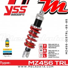 Amortisseur ~ YSS MZ456-315TRL-85-85 