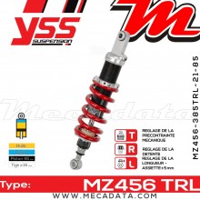 Amortisseur ~ YSS MZ456-385TRL-21-85 