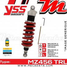 Amortisseur YSS MZ456 TRL ~ Yamaha MT-03 H (RM021) ~ Annee 2006 