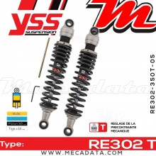 Amortisseur YSS RE302 T ~ Kawasaki ER 500 C Twister (ER500ACA) ~ Annee 2001 - 2002 