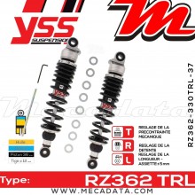 Amortisseur YSS RZ362 TRL ~ Yamaha XJR 1300 (RP191) ~ Annee 2011 - 2012 
