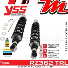 Amortisseur YSS RZ362 TRL ~ Suzuki VS 1400 GLP Intruder (VX51L) ~ Annee 2000 