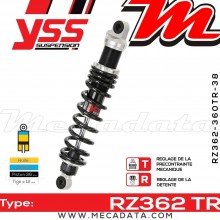 Amortisseur YSS RZ362 TR ~ Honda CB 1300 A Super Four ABS (SC54C) ~ Annee 2005 - 2006 