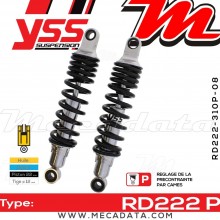 Amortisseur YSS RD222 P ~ Yamaha XV 750 Virago (4PW) ~ Annee 1996 - 1997 