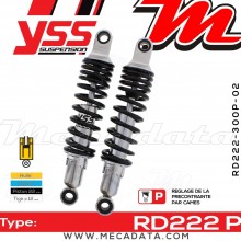 Amortisseur YSS RD222 P ~ Kawasaki EN 500 B (EN500B) ~ Annee 1994 