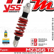 Amortisseur YSS MZ366 TR ~ Honda CBR 600 F (PC23) ~ Annee 1990 