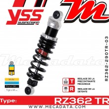 Amortisseur YSS RZ362 TR ~ Honda VT 1100 C2 Shadow ACE (SC32) ~ Annee 1995 