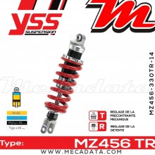 Amortisseur YSS MZ456 TR ~ Yamaha TDM 900 A ABS (RN114) ~ Annee 2006 