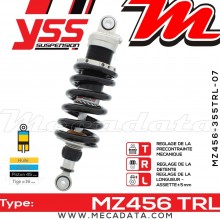 Amortisseur YSS MZ456 TRL ~ BMW R 1200 S ABS (R12S/K29) ~ Annee 2008 