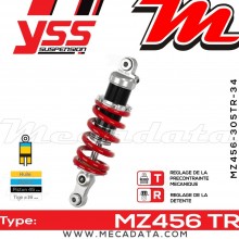Amortisseur YSS MZ456 TRL ~ Honda NC 750 XD DCT ABS (RC90B) ~ Annee 2016 