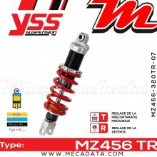 Amortisseur YSS MZ456 TR ~ Kawasaki ZR-7 750 S (ZR750FHA) ~ Annee 2001 - 2002 