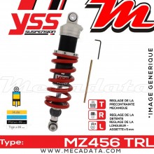 Amortisseur YSS MZ456 TRL ~ Kawasaki Z 1000 SX ABS (ZXT00GHA) ~ Annee 2011 