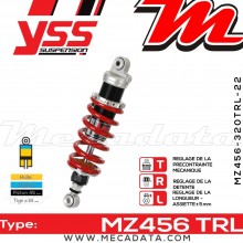 Amortisseur YSS MZ456 TRL ~ Yamaha FZ8 800 S Fazer (RN251) ~ Annee 2010 - 2011 