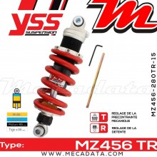 Amortisseur YSS MZ456 TR ~ Yamaha XJ6 600 S Diversion (RJ191) ~ Annee 2009 