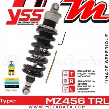 Amortisseur YSS MZ456 TRL ~ BMW R 1150 R Rockster ABS (R21/R28) ~ Annee 2003 