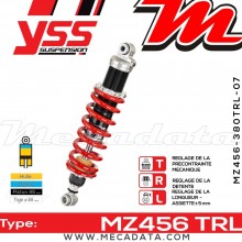 Amortisseur YSS MZ456 TRL ~ Yamaha XT 600 EN (3UW) ~ Annee 1992 