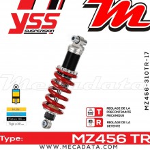 Amortisseur YSS MZ456 TR ~ Yamaha TDM 850 (4TX) ~ Annee 2000 