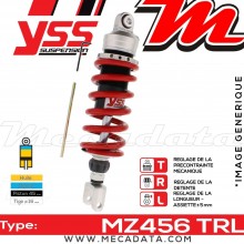 Amortisseur YSS MZ456 TRL ~ Suzuki GSR 600 UA ABS (B92121) ~ Annee 2007 