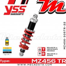 Amortisseur YSS MZ456 TR ~ Yamaha YZF-R1 1000 SP (RN129) ~ Annee 2006 