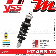 Amortisseur YSS MZ456 TR ~ BMW F 650 CS Scarver (E650C) ~ Annee 2005 