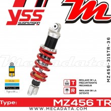 Amortisseur YSS MZ456 TR ~ Honda XL 700 VA Transalp ABS (RD15B) ~ Annee 2011 - 2013 