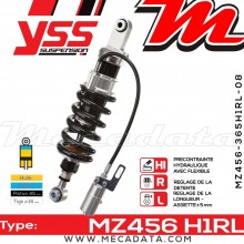 Amortisseur YSS MZ456 H1R ~ BMW R 1150 RS (R22) ~ Annee 2001 - 2002 