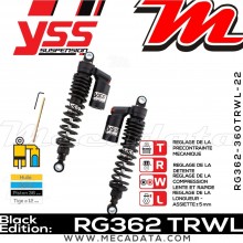 Amortisseur YSS RG362 TRW ~ Triumph Scrambler 865 EFI (986MG2) ~ Annee 2015 