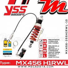 Amortisseur YSS MX456 H1R ~ Kawasaki Z 1000 G Sugomi Edition ABS (ZRT00FGA) ~ Annee 2016 