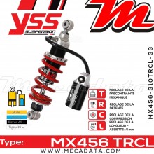 Amortisseur YSS MX456 TRC ~ Honda CB 500 XA ABS (PC46B) ~ Annee 2015 