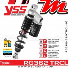 Amortisseur YSS RG362 TRC ~ Suzuki GZ 250 Marauder (AR1511) ~ Annee 2003 