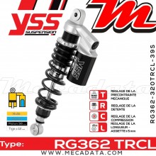 Amortisseur YSS RG362 TRC ~ Harley Davidson VRSCDX 1130 Night Rod Special (HHZ) ~ Annee 2007 