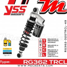 Amortisseur YSS RG362 TRC ~ Yamaha XJR 1300 (RP022) ~ Annee 2000 