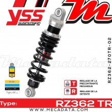 Amortisseur YSS RZ362 TR ~ Suzuki LS 650 P Savage (NP41B) ~ Annee 1988 