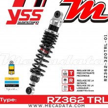 Amortisseur YSS RZ362 TRL ~ Suzuki GZ 250 Marauder (AR1511) ~ Annee 2006 