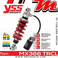 Amortisseur YSS MX366 TRC ~ Honda CBR 125 RW (JC39A) ~ Annee 2007 - 2008 