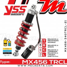 Amortisseur YSS MX456 TRC ~ Suzuki DL 650 U3 V-Strom (B12111) ~ Annee 2007 
