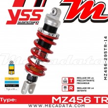 Amortisseur YSS MZ456 TR ~ Honda CBR 250 R (MC41A) ~ Annee 2011 - 2012 