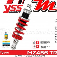 Amortisseur YSS MZ456 TR ~ Ducati 999 S Biposto/Monoposto (H400AE/AF) ~ Annee 2005 